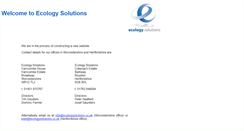 Desktop Screenshot of ecologysolutions.co.uk