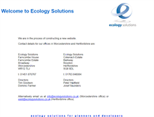Tablet Screenshot of ecologysolutions.co.uk